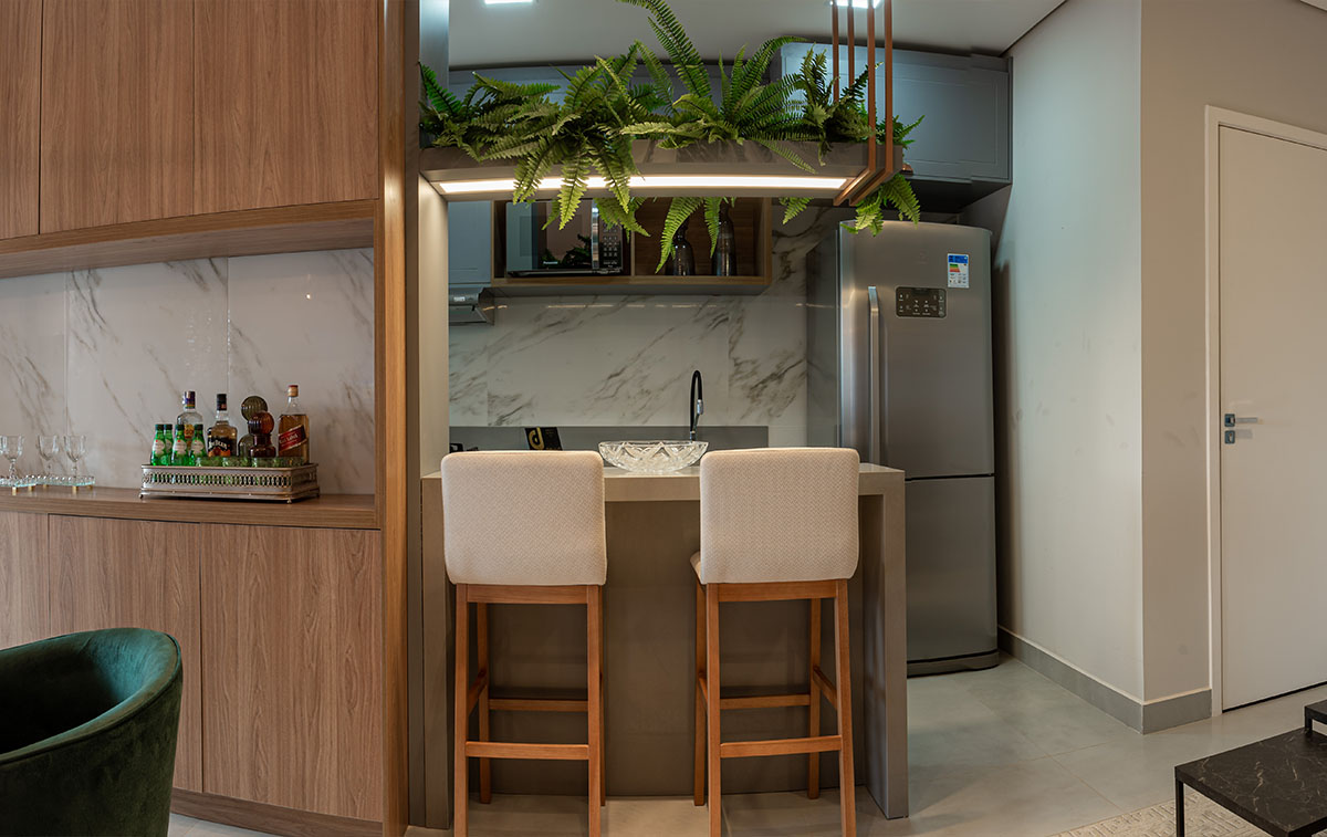 Apartamento de 72 m² - Cozinha americana