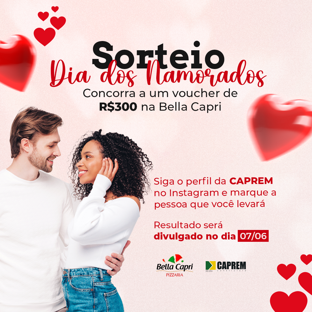 Sorteio dia dos namorados!